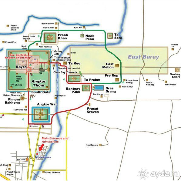 Маршруты по храмам Ангкора (1-7 дней) – готовые варианты, схемы, фото, рекомендации