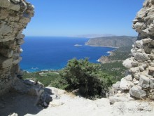 В поездках по острову Родос.