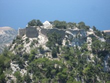 В поездках по острову Родос.