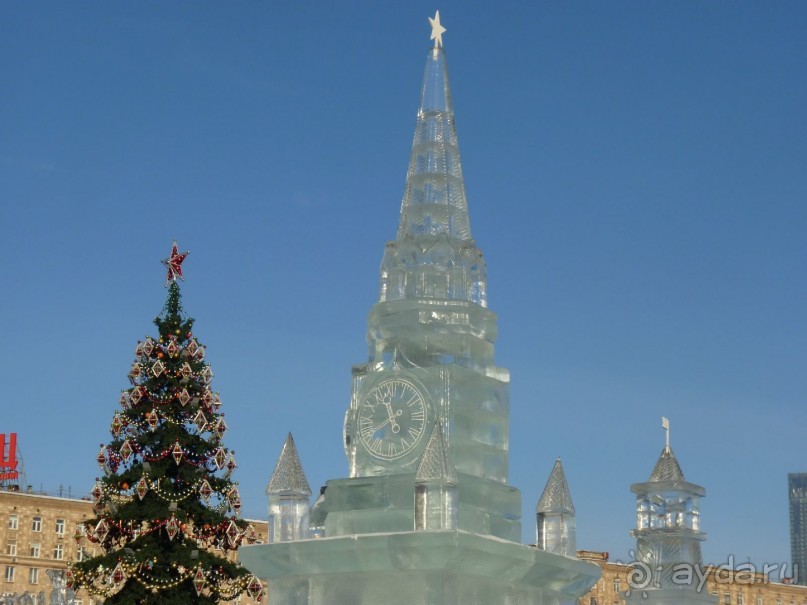 Ледяное царство в новогодней Москве