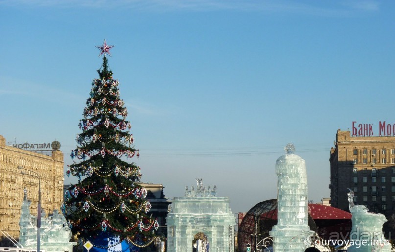 Ледяное царство в новогодней Москве